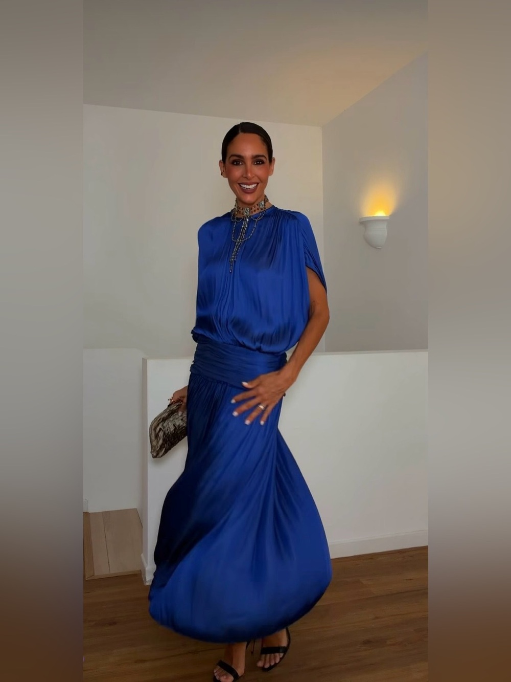 ZARA ZW COLLECTION DRAPED SASH DRESS